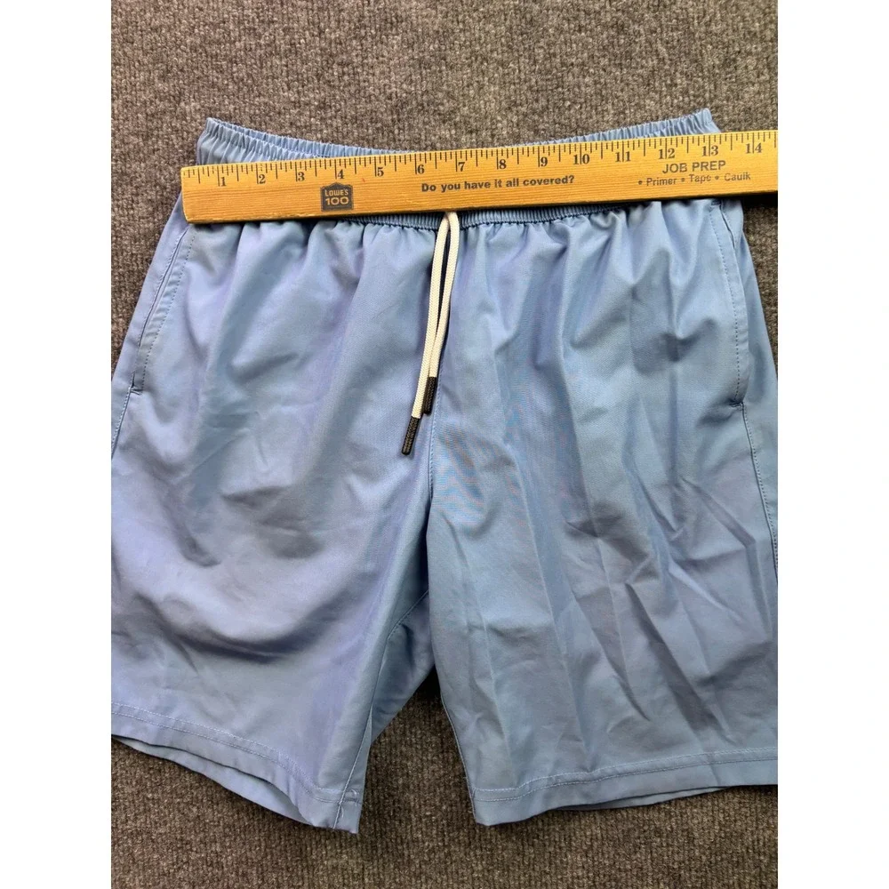 Maamgic Swim Trunks Kids Size 14/16 Light Blue Pink Mesh Lined Board Shorts